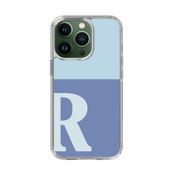 Slim Protection Case［ Original - initial two tone - R blue ］