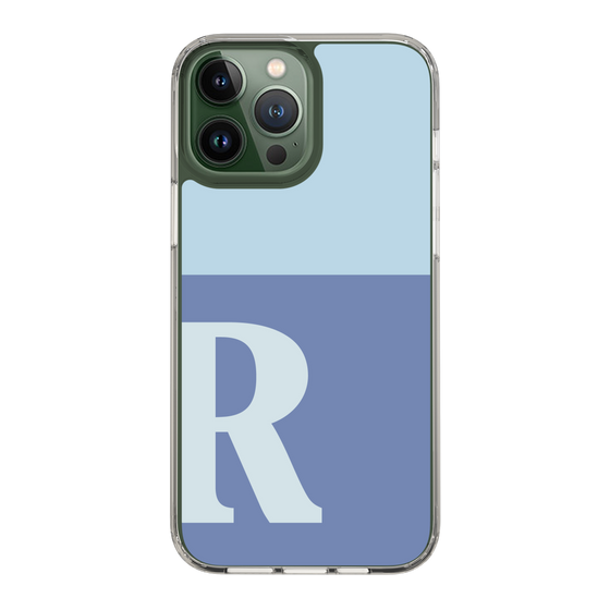 Slim Protection Case［ Original - initial two tone - R blue ］