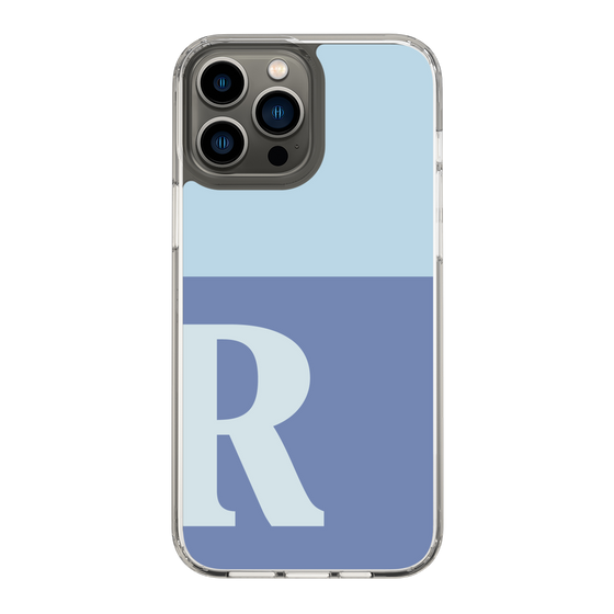 Slim Protection Case［ Original - initial two tone - R blue ］