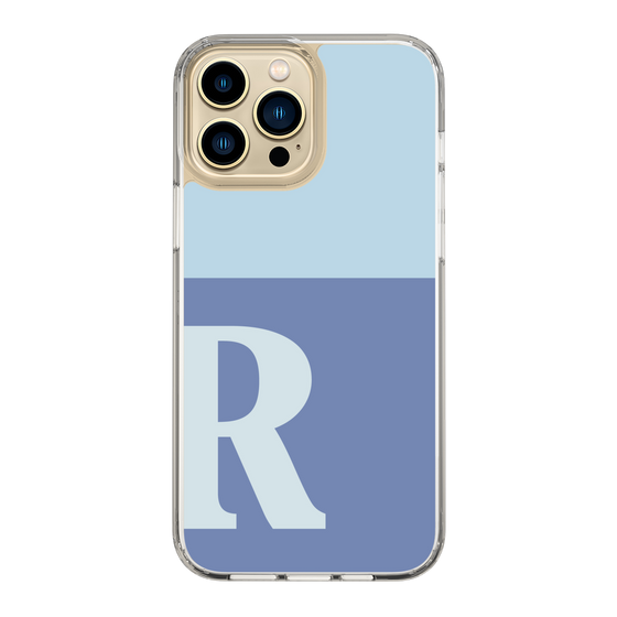 Slim Protection Case［ Original - initial two tone - R blue ］