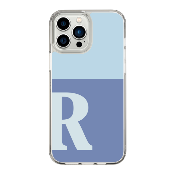 Slim Protection Case［ Original - initial two tone - R blue ］
