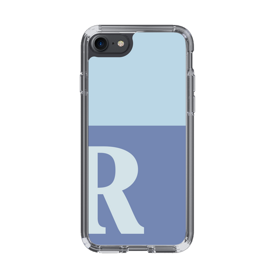 Slim Protection Case［ Original - initial two tone - R blue ］