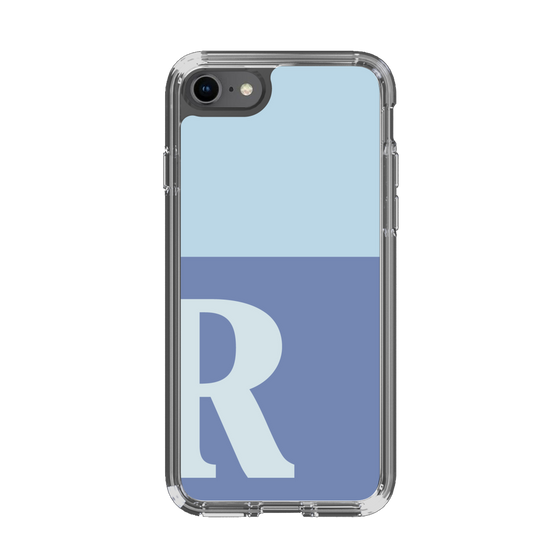 Slim Protection Case［ Original - initial two tone - R blue ］