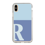 Slim Protection Case［ Original - initial two tone - R blue ］
