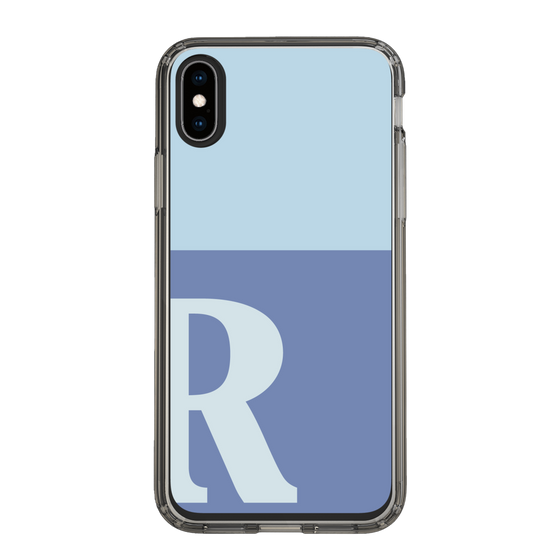 Slim Protection Case［ Original - initial two tone - R blue ］