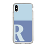 Slim Protection Case［ Original - initial two tone - R blue ］