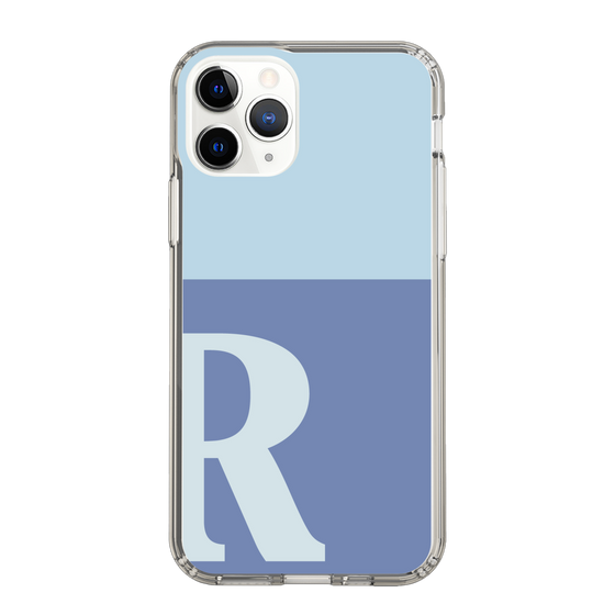 Slim Protection Case［ Original - initial two tone - R blue ］
