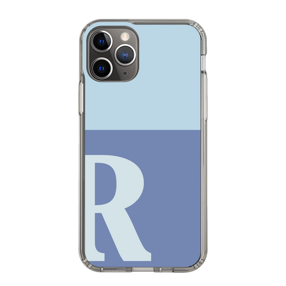 Slim Protection Case［ Original - initial two tone - R blue ］
