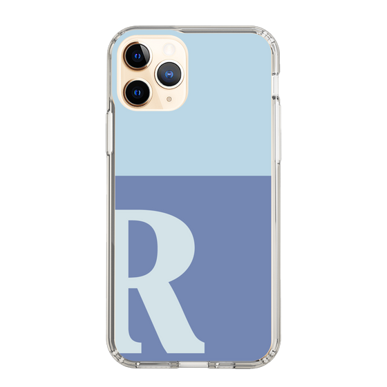 Slim Protection Case［ Original - initial two tone - R blue ］