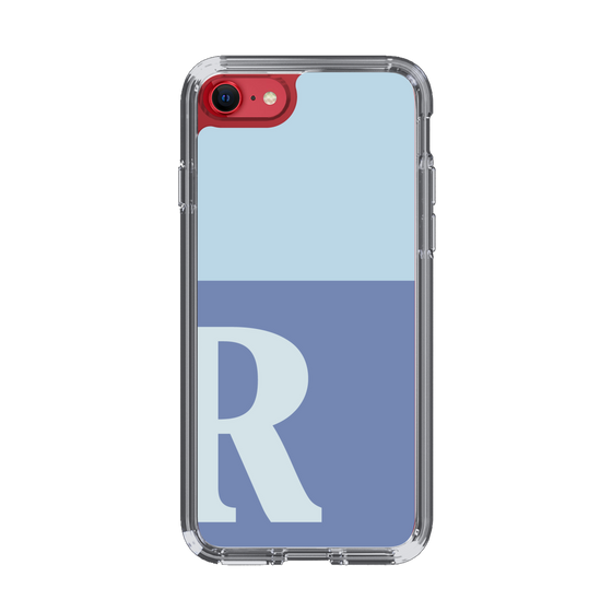 Slim Protection Case［ Original - initial two tone - R blue ］