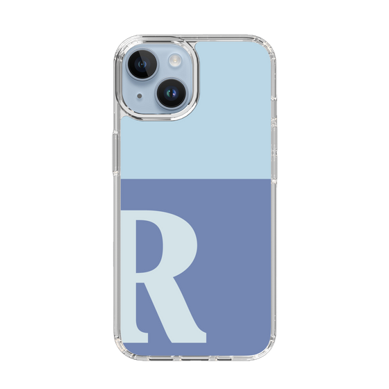 Slim Protection Case［ Original - initial two tone - R blue ］