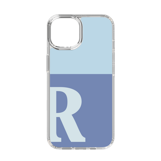 Slim Protection Case［ Original - initial two tone - R blue ］