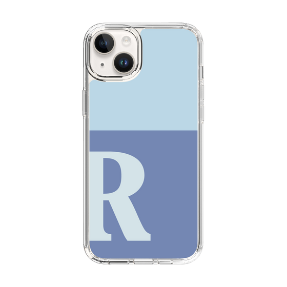 Slim Protection Case［ Original - initial two tone - R blue ］