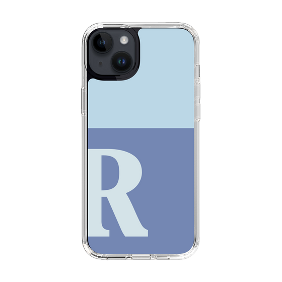 Slim Protection Case［ Original - initial two tone - R blue ］