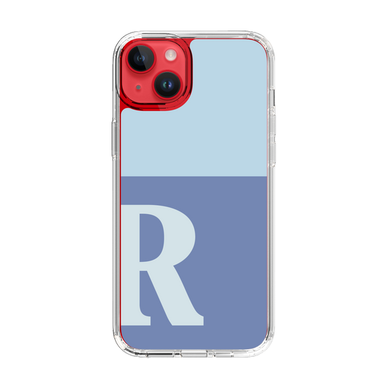 Slim Protection Case［ Original - initial two tone - R blue ］