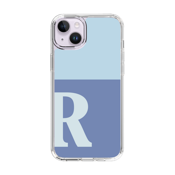 Slim Protection Case［ Original - initial two tone - R blue ］