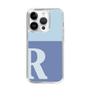 Slim Protection Case［ Original - initial two tone - R blue ］
