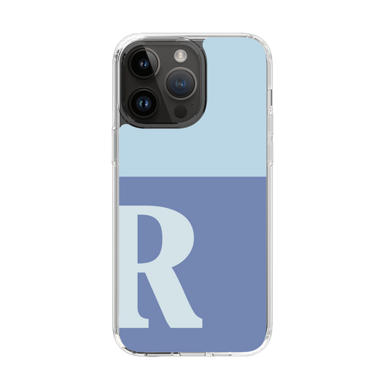 Slim Protection Case［ Original - initial two tone - R blue ］