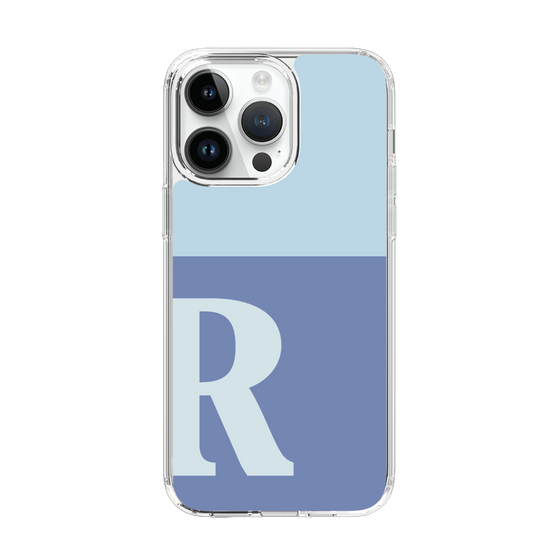 Slim Protection Case［ Original - initial two tone - R blue ］