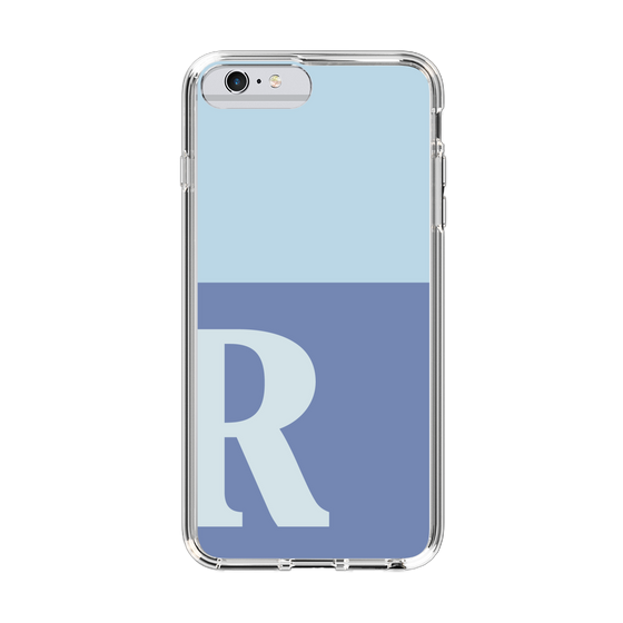 Slim Protection Case［ Original - initial two tone - R blue ］