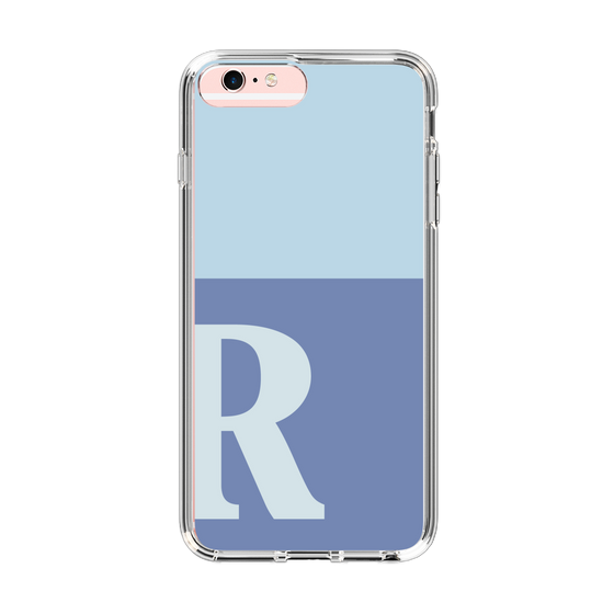 Slim Protection Case［ Original - initial two tone - R blue ］