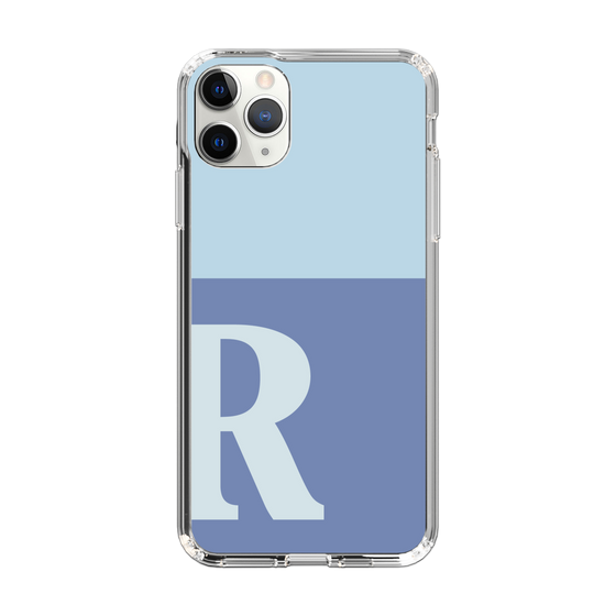 Slim Protection Case［ Original - initial two tone - R blue ］