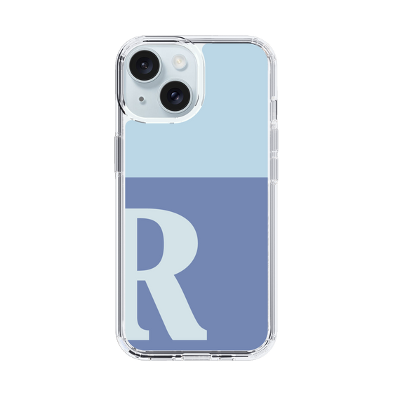 Slim Protection Case［ Original - initial two tone - R blue ］
