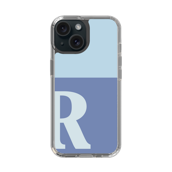 Slim Protection Case［ Original - initial two tone - R blue ］