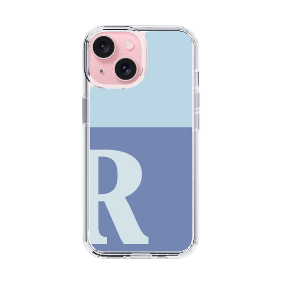 Slim Protection Case［ Original - initial two tone - R blue ］