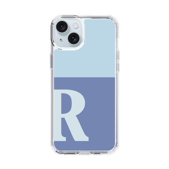 Slim Protection Case［ Original - initial two tone - R blue ］