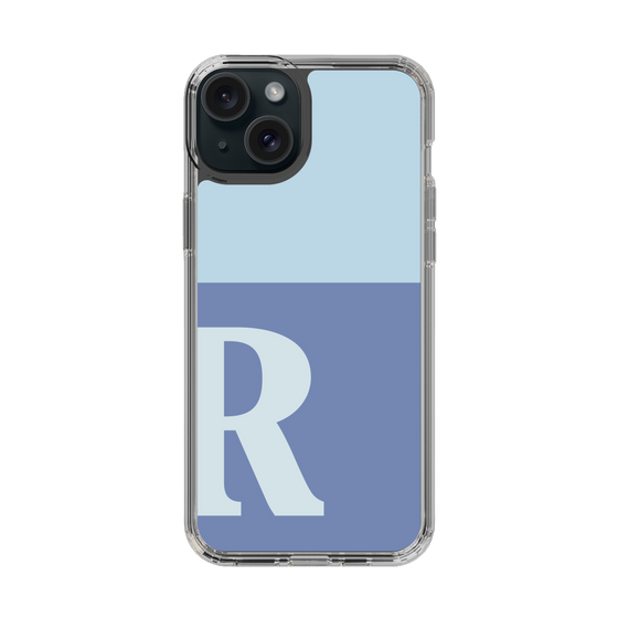 Slim Protection Case［ Original - initial two tone - R blue ］