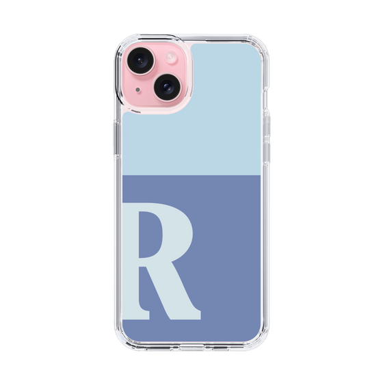 Slim Protection Case［ Original - initial two tone - R blue ］