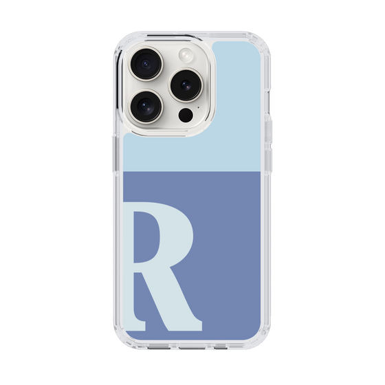 Slim Protection Case［ Original - initial two tone - R blue ］