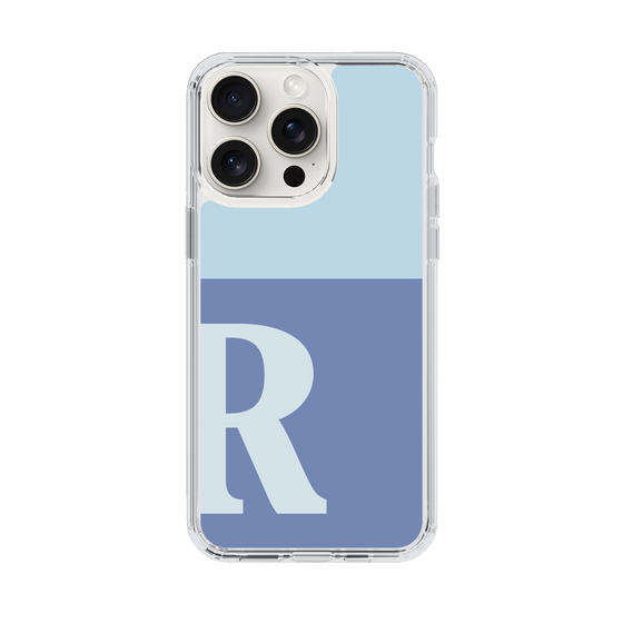 Slim Protection Case［ Original - initial two tone - R blue ］
