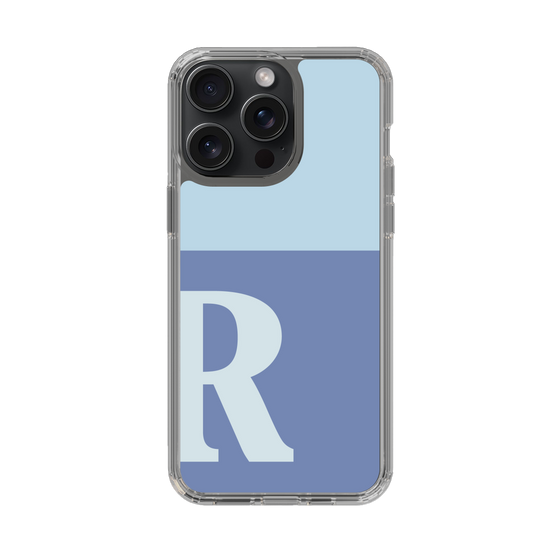 Slim Protection Case［ Original - initial two tone - R blue ］