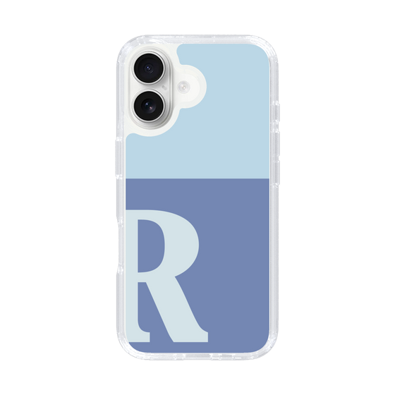 Slim Protection Case［ オリジナル - initial two tone - R blue ］