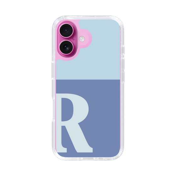 Slim Protection Case［ オリジナル - initial two tone - R blue ］