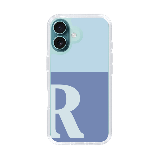 Slim Protection Case［ オリジナル - initial two tone - R blue ］