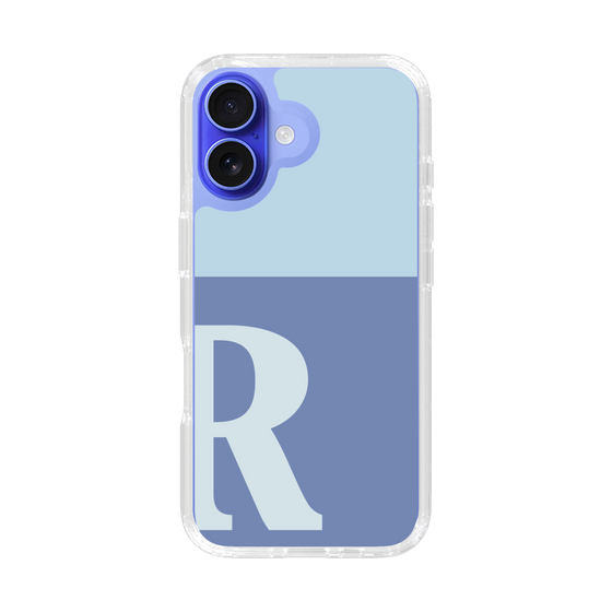 Slim Protection Case［ オリジナル - initial two tone - R blue ］