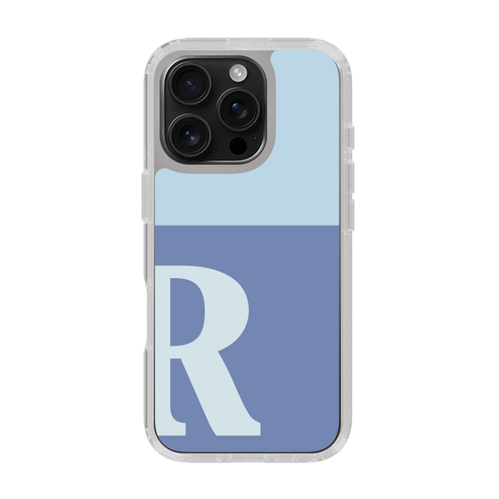 Slim Protection Case［ オリジナル - initial two tone - R blue ］