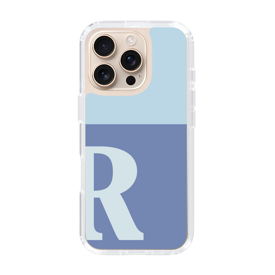 Slim Protection Case［ オリジナル - initial two tone - R blue ］