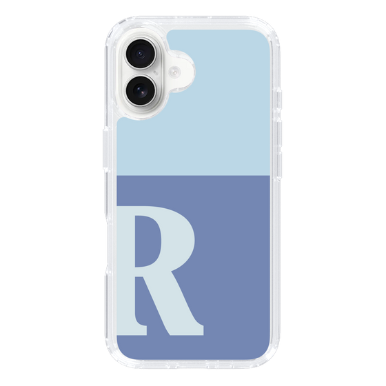 Slim Protection Case［ オリジナル - initial two tone - R blue ］