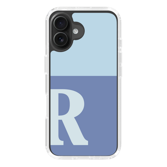 Slim Protection Case［ オリジナル - initial two tone - R blue ］