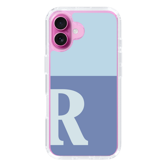 Slim Protection Case［ オリジナル - initial two tone - R blue ］