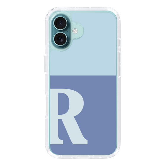 Slim Protection Case［ オリジナル - initial two tone - R blue ］