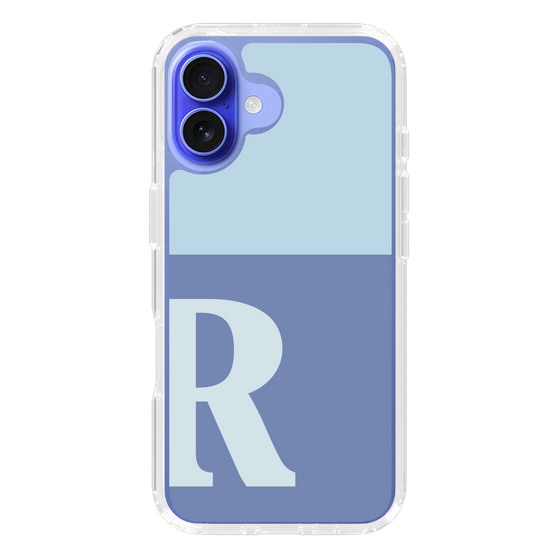 Slim Protection Case［ オリジナル - initial two tone - R blue ］