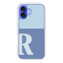 Slim Protection Case［ オリジナル - initial two tone - R blue ］