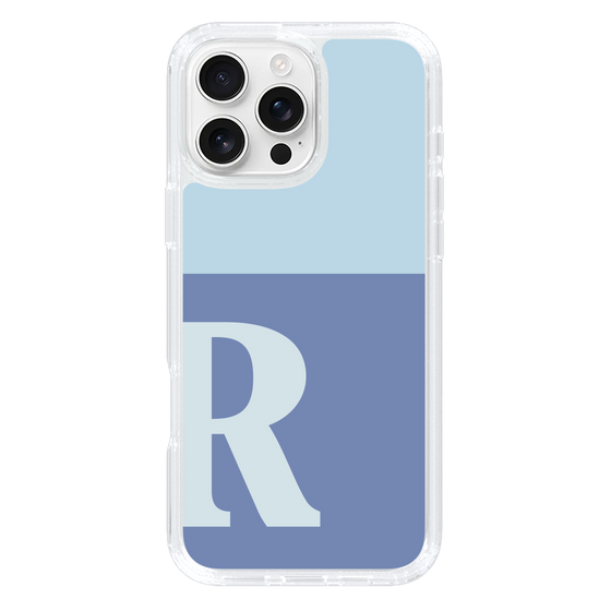 Slim Protection Case［ オリジナル - initial two tone - R blue ］