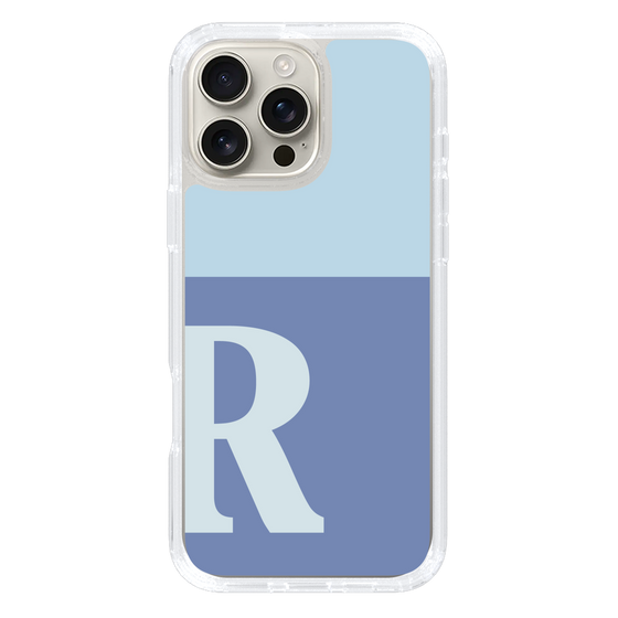 Slim Protection Case［ オリジナル - initial two tone - R blue ］