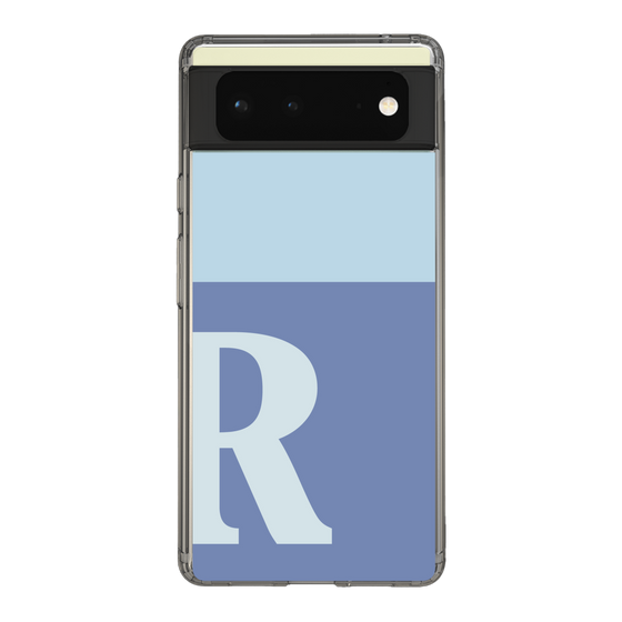 Slim Protection Case［ Original - initial two tone - R blue ］